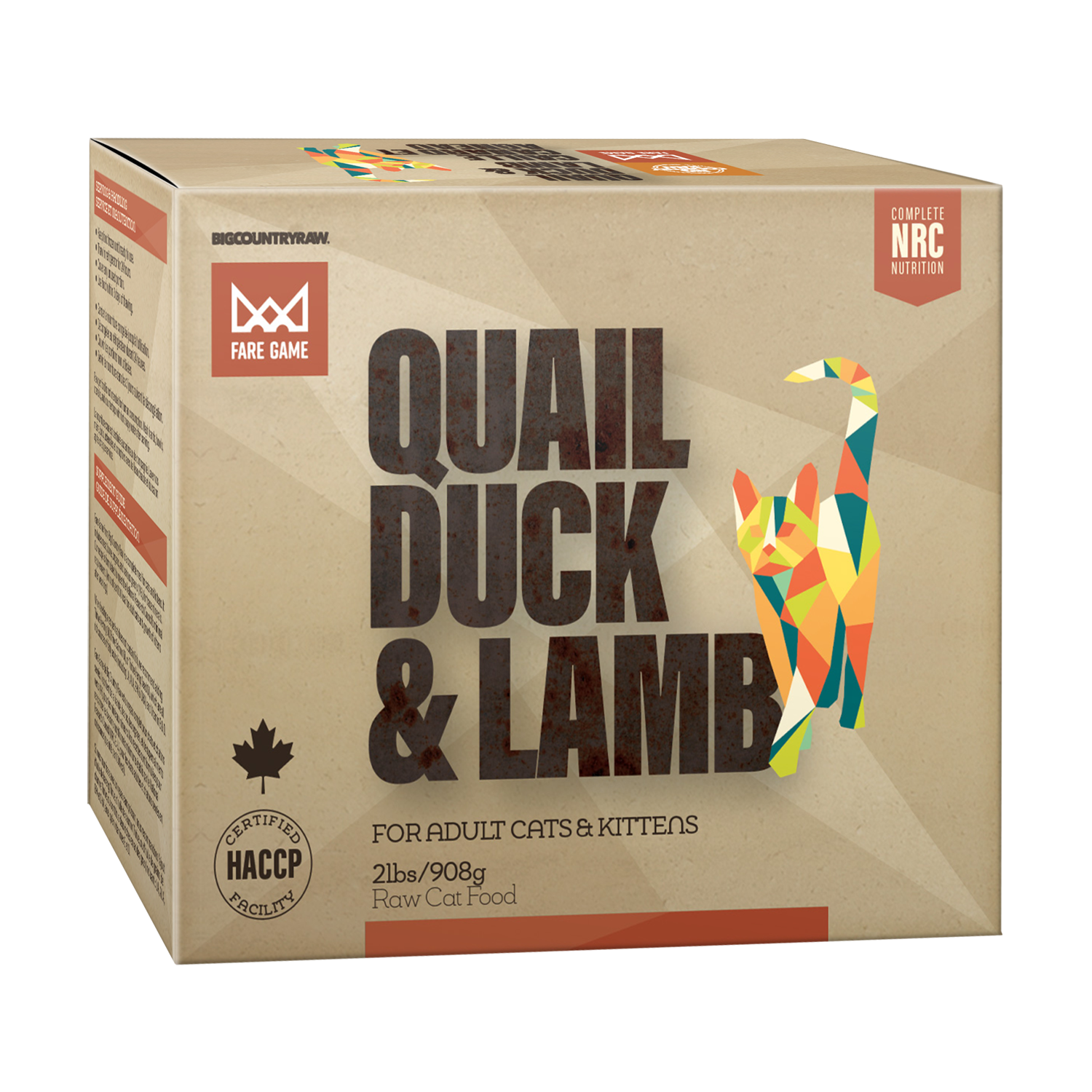 Big Country Raw - Fare Game - Quail, Duck & Lamb