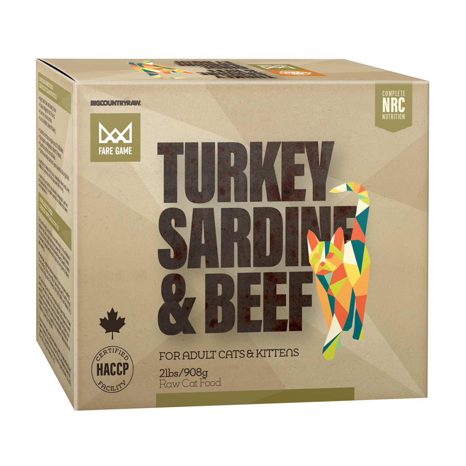 Big Country Raw - Fare Game - Turkey, Sardine & Beef