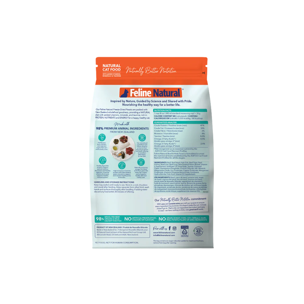 Feline Natural - Beef & Hoki Feast