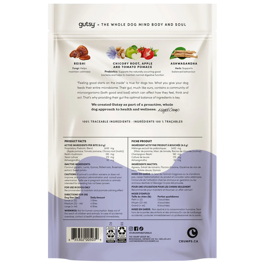 Crumps Naturals - Gutsy - Calm Bites