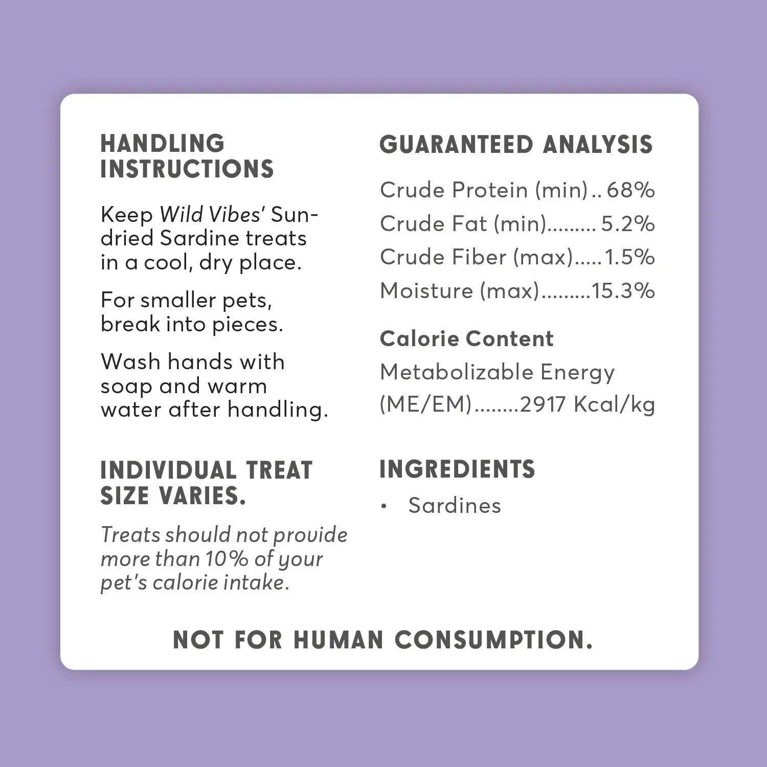 Wild Vibes - Sun Dried Sardines